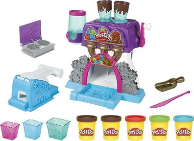 Play-Doh E9844 Kitchen Creations Bonbonfabrik Knete 5 Farben Spielzeug Kreativ