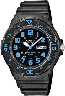 Casio MRW200H2BVEF Herren-Armbanduhr Analog Quarz Resinarmband 10 ATM 45 mm