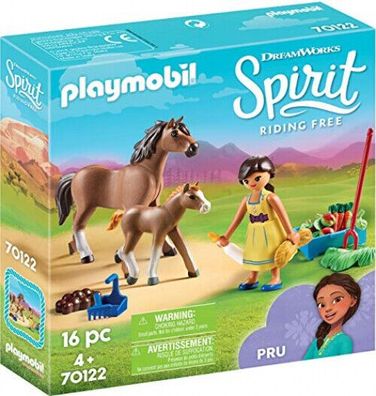 Playmobil Spirit 70122 Riding Free Pru mit Pferd & Fohlen Spielset Figuren