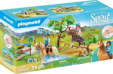 Playmobil Spirit 70330 Herausforderung am Fluss Spielzeug Spielset 78 Teile