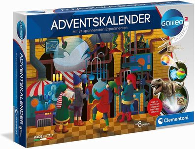 Clementoni 59190 Adventskalender Galileo Science Weihnachtskalender ab 8 Jahren