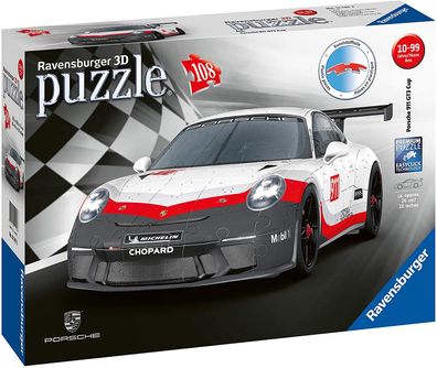 Ravensburger 11147 Porsche 911 GT3 Cup Premium 3D Puzzle Rennwagen 108 Teile