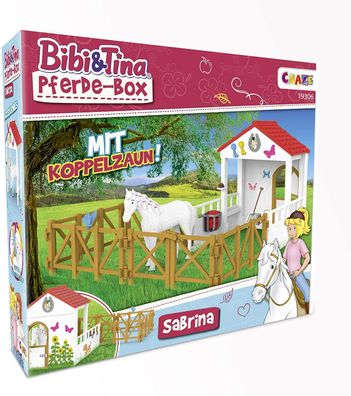 CRAZE 19306 Bibi & Tina Pferdebox Sabrina Pferdefigur Spielzeug Spielset Pferde