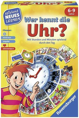 Ravensburger 24995 Wer kennt die Uhr Spielend neues Lernen Lernspiel ab 6 Jahre