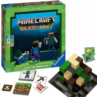 Ravensburger 26132 Minecraft Builders & Biomes Brettspiel Gesellschaftsspiel