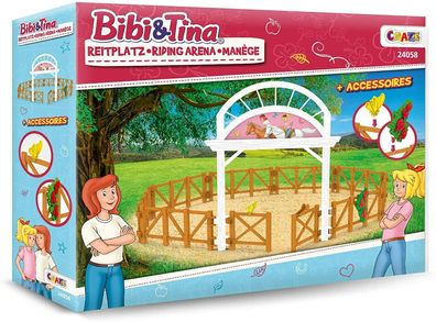 CRAZE 24058 Bibi & Tina Reitplatzt Reitarena Spielzeug Spielset Zubehör Pferde