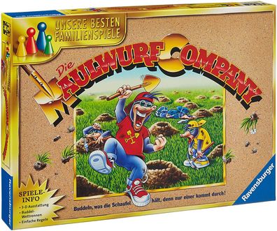 Ravensburger 26423 Die Maulwurf Company Kinderspiel Familienspiel ab 8 Jahren