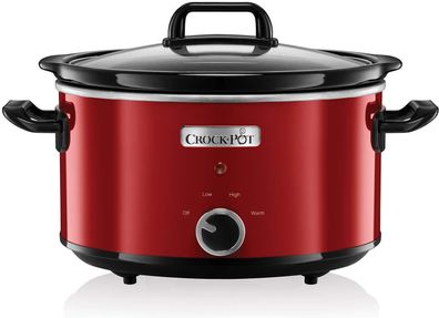 Crock-Pot SCV400RD-050 Schongarer 3.5 Liter 3 Wärmestufen Warmhaltefunktion Rot