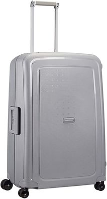 Samsonite S'Cure Spinner L Koffer 75 cm 102 L Doppelrollen Ziehgriff Silber