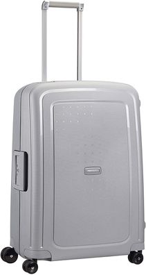 Samsonite S'Cure Spinner M Koffer 69 cm 79 L Doppelrollen Ziehgriff Silber