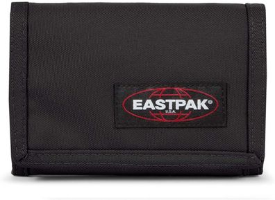 Eastpak Crew Geldbörse 13 cm Reißverschluss Klettverschluss Schule Nylon Schwarz