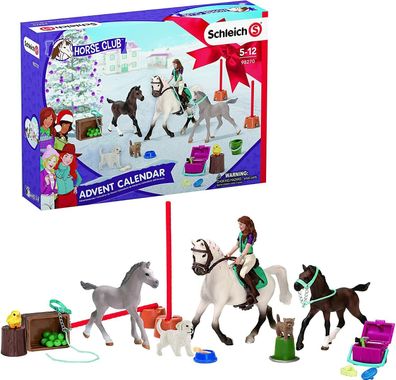 Schleich 98270 Spielset Horse Club Adventskalender 2021 Spielzeug Weihnachten