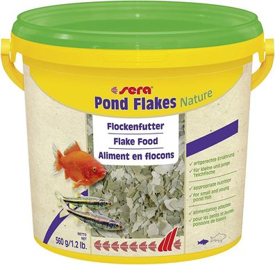 Sera 07075 Pond Flakes Flockenfutter Teichfutter Garten Teich Teichfische 3,8L