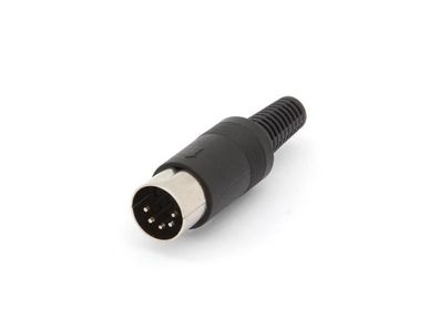 Velleman - CA082 - DIN-Stecker (AUDIO) - 5-Polig 180° - Schwarz