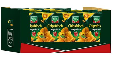 Funny-Frisch Chipsfrisch ungarisch Kartoffelchips Chips 15 x 215g 15er Pack