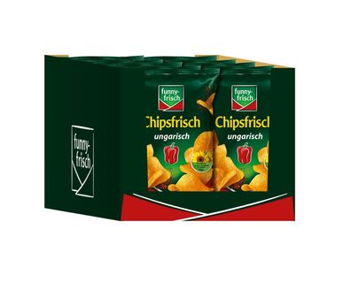 Funny-Frisch Chipsfrisch ungarisch Kartoffelchips Glutenfrei 10 x 150g 10er Pack