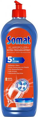 Somat Klarspüler Spülmaschine Geschirr Extra Trocken Effekt Kalk Schutz 750 ml