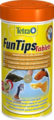 Tetra FunTips Tablets Haft-Futtertabletten Hauptfutter Zierfische 300 Tabletten