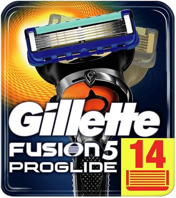 Gillette Fusion ProGlide Rasierklingen Herren Männer Rasur 5 Klingen 14er Pack