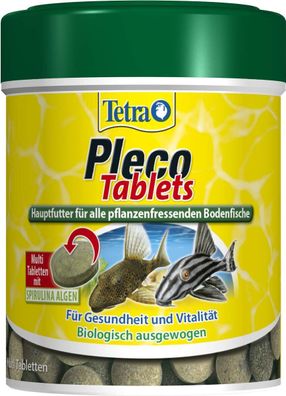 Tetra Pleco Tablets 275 Grünfutter-Tabletten Spirulina Bodenfische Welsfutter