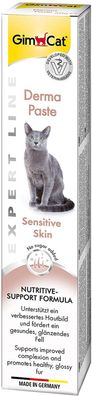 GimCat EXPERT LINE Derma Paste Katzensnack Katzen Leckerli Beta-Glucan Tube 50g