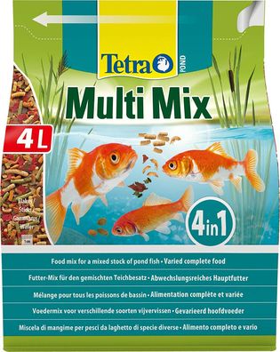 Tetra Pond Multi Mix Hauptfutter Futtersticks Teichfische Gartenteich 4 L