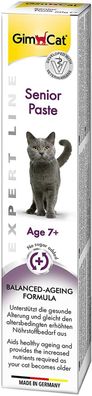 GimCat EXPERT LINE Senior Paste 7+ Katzensnack Katzen Leckerli Tube 50g