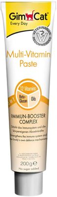 GimCat Multi-Vitamin Paste Gesunder Katzensnack Abwehrkräfte Immunsystem 200g