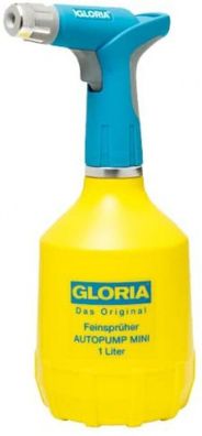 GLORIA Feinsprüher AutoPump Mini Unkrautsprüher 1L Batteriebetrieb Pflanzen