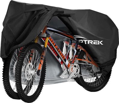 Toptrek Fahrradabdeckung Fahrradgarage 2 Fahrräder Wasserdicht 205 x 110 x 80 cm