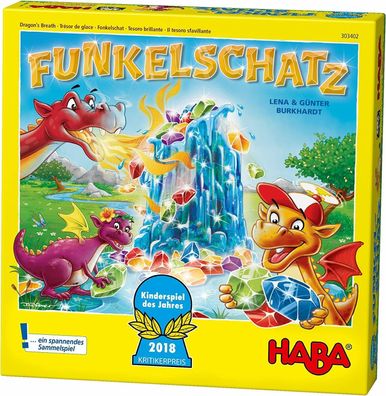 Haba 303402 Funkelschatz Brettspiel Mitbringspiel Kinderspiel 2-4 Spieler