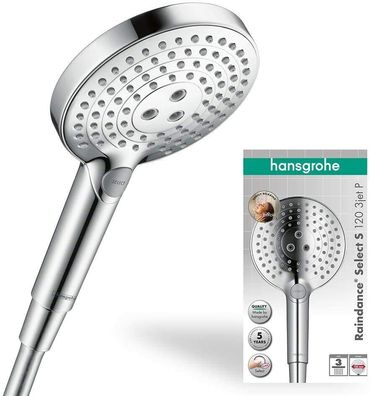 Hansgrohe Duschkopf Raindance Select S 120 PowderRain Regendusche 3 Strahlarten