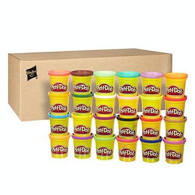 Hasbro 20383F03 Play-Doh Kollektion mit 24 Farben Knete Knetspaß Spielset