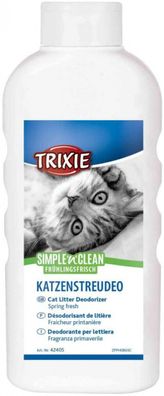 Trixie 42405 Simple & Clean Katzenstreudeo Fréhlingsfrisch Katzenstreu Deo 750 g