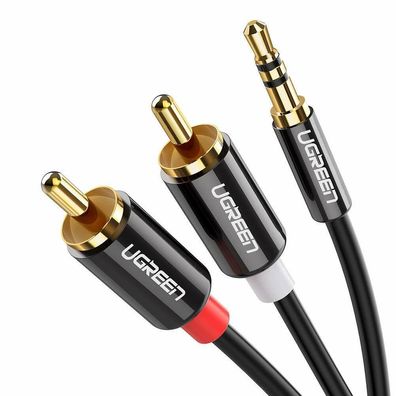 UGREEN 3.5mm Klinke auf 2 Cinch Y Splitter Stereo RCA Audiokabel Klinkenkabel 5m