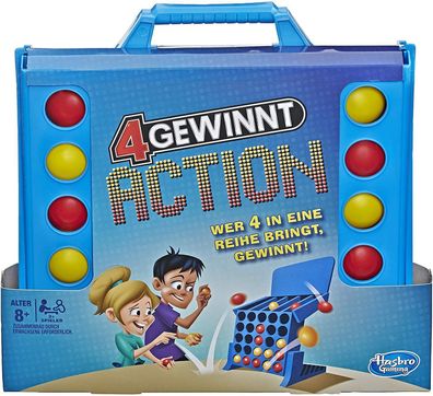 Hasbro Gaming E3578 4 Gewinnt Action temporeiches Kinderspiel Familienspiel