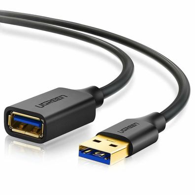 UGREEN USB 3.0 Verlängerungskabel A Stecker auf A Buchse PC Computer 1 m schwarz