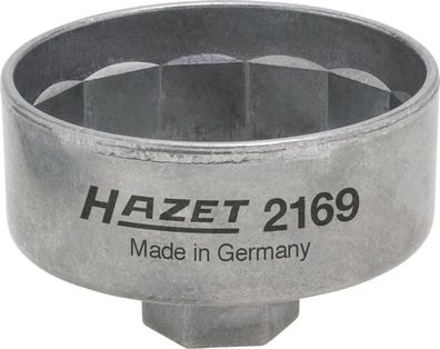 Hazet 2169 Ölfilterschlüssel Antrieb Innenvierkant 10 mm Außensechskant 27 mm