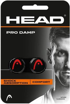 HEAD PRO DAMP Tennisschläger Dämpfer Tennis Schläger Sport schwarz 2er Pack