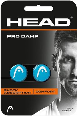 HEAD PRO DAMP Tennisschläger Dämpfer Tennis Schläger Sport Zubehör blau 2er Pack