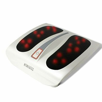 HoMedics Shiatsu Fußmassagegerät Elektrisch Wärmefunktion 18 Massageköpfe Weiß