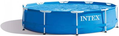 Intex 28200 Metal Frame Pool Aufstellpool Garten 4485 Liter Rund 305 x 76 cm