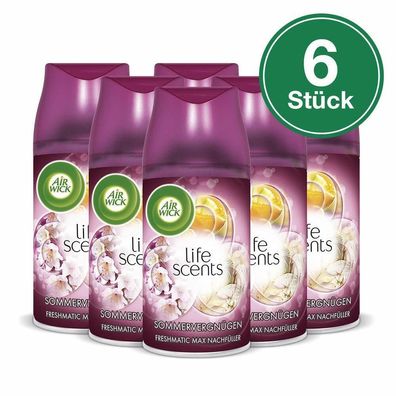 Air Wick Freshmatic Max Nachféller Duftspray Sommervergnégen 6 x 250 ml 6er Pack