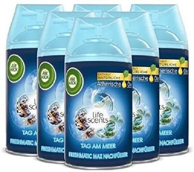 Air Wick Freshmatic Max Nachfüller Tag am Meer Raumspray Duftspray 6 x 250 ml