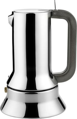 Alessi Espressomaschine 3 Tassen Induktion Espressokocher Edelstahl Silber