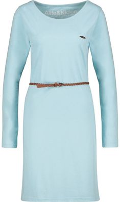 Alife & Kickin Damen Sommerkleid EllinAK A Longsleeve Dress Ice Melange