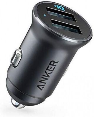 Anker PowerDrive 2 Alloy 2-Port USB Ladegerät Auto KFZ PKW iPhone Android