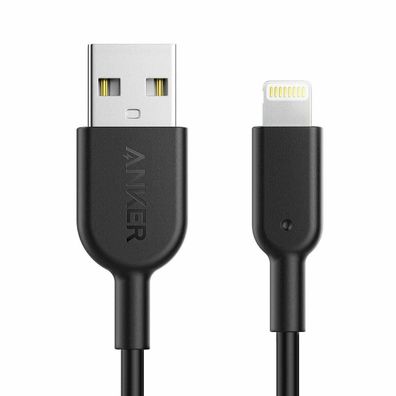 Anker Powerline II Ladekabel Apple auf USB Kabel 0,9 m iPhone iPad Schwarz