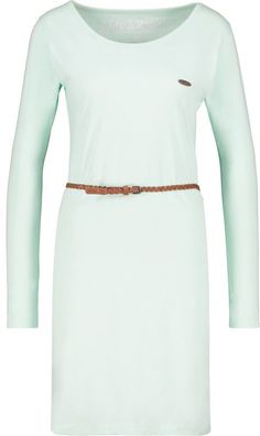 Alife & Kickin Damen Sommerkleid EllinAK A Longsleeve Dress Mint Melange