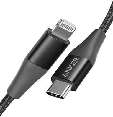 Anker Powerline+ II USB-C auf Apple Kabel 90 cm Ladekabel iPhone Schwarz 90 cm